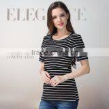 Summer Wholesale Maternity T-shirts for Pregnant Women Cotton Breathable Nursing Tops Outdoor Breastfeeding Clothing thumbnail-4