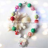 Wholesale Girl's Necklace Handmade Plastic Bead Cheap Plastic Bead Necklace for Children thumbnail-1