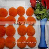 8cm Rex Rabbit Fur Ball/pom Poms Keychain DIY thumbnail-1