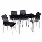 Modern Design Glass Extendable Dining Table thumbnail-5