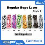 Amazon Swirl Rope Laces - 100% Polyester Yellow Rope Sneaker Shoelace for Sports Boots & Caravan Shoes - Accept Custom thumbnail-5