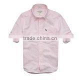 Stripe Oxford Button Down Collar Embroidered Oxford Shirts for Boys thumbnail-2