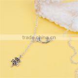 Stethoscope Medical Caduceus Message RN " Carved Hot Sale Silver Plated Cobweb Pumpkin Copper Halloween Necklace thumbnail-2