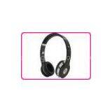 3.5mm Stereo Solo Headphones , Foldable Ear Protection Headphones For Cell Phone thumbnail-1