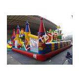 Plato Pvc 10m * 8m Inflatable Fun City , Double / Quadruple Stitched thumbnail-1