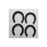 Professional Small Rubber Horse Shoes 1201218mm , Black