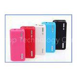 Rechargeable Wallet Power Bank universal battery backup 5600mAh Red Color