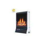 Log Flame Effect Black And White Electric Fireplace Stove Heater CE / GS / ROHS