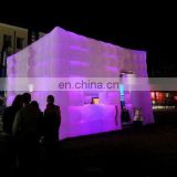 8M Lgihted inflatable night cube for party