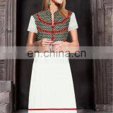 White Wholesale Neck Designs for Kurits thumbnail-1