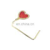 Custom heart shape gold straight metal bag hangers wholesale