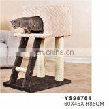 Pet Factory Wholesale Luxury Wooden Tall Three-story Platform Cat Tree thumbnail-2