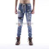 DiZNEW Hot Sale Popular Straight Black Elastic Custom Mens Jeans thumbnail-3