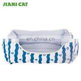 Jianicat Mesh Fabric Blue Color Cheap Dog Bed thumbnail-1