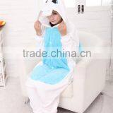 2015 Walsonstyles Cheapest Winter Animal Onesie Pajamas Jumpsuit Flannel Adult Jummp Blue Unicorn Pajama thumbnail-4