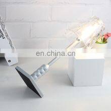 Newest Aluminum Dimming USB Table Lamp American Style Friendship Desk Light Luxury Hotel Lamps With Lampshade Glass thumbnail-4