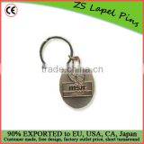 Fashion custom metal keychains badge