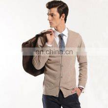 New Fashion Cashmere Cardigan Sweaters V Neck Cashmere Cardigan for Men thumbnail-1