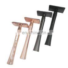 Popular Metal Silver Stainless Steel Custom Double Edge Safety Shaving Razor for Men thumbnail-1