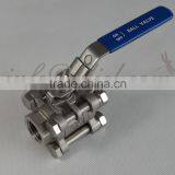 1/2" Female NPT Three Piece 304SS Full Port Stainless Steel Homebrew Ball Valve