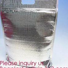 FREEZABLE LUNCH BAG, INSULATION ALUMINIUM FOIL BAG, THERMAL THERMO COOLER TOTE BAG, BENTO PICNIC thumbnail-5