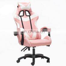 Profession Cheap Ergonomic Massage RGB LED Racing Silla Gamer Chair PU Leather Computer Gaming Chair With Lights and Speakers thumbnail-1