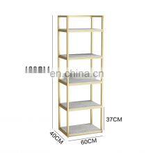 Fashionable Floor-standing Women's and Children's Clothing Store Multi Layer Gold Cloth Display Rack