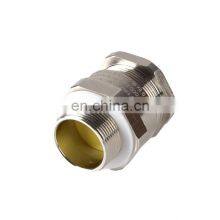 Single Sealing Flameproof Nickel Plated Shielded Brass Cable Gland For Electrical Distribution Box thumbnail-5