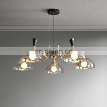 Nordic Bubble Glass Chandelier Modern Simple Creative Restaurant Bar Stair Duplex Glass Chandelier thumbnail-5