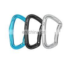 Factory Wholesale Factory Heavy Duty Snap Hook D Shape 7075 Aluminum Karabiner Carabiner Clips for Climbing S7118/7101