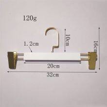 Clothing Store White Wood Trousers Rack Household Balcony Telescopic Pants Hanging Drying Skirt Socks Underwear Multi-functional Hanger Storage Artifact thumbnail-5