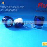 Clear Round Loose Powder Case With Spong Puffs, Transparent Shimmering Glitter Jar With Powder Puffs Cap thumbnail-3