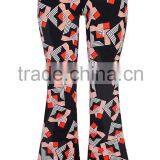 LADIES PRINTED KNITTED PANTS thumbnail-2