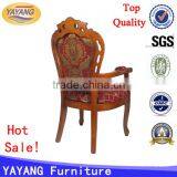 French Solid Wood Dining Antique Carved Back Chair for Restaurant Used Dining Chair thumbnail-3