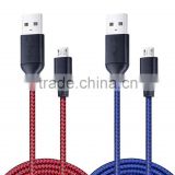 Sturdy Nylon Braided Micro USB Charging Data Cable