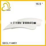 Solid White Melamine Sushi Plate, Dessert Plate, Hotel Tableware thumbnail-3