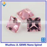Loose Synthetic Square Pink Nano Spinel Gemstone thumbnail-2