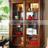 High Quality Solid Wood Display Cabinet Wine Cabinet With Glass Door thumbnail-5