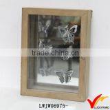 Mirrored Personalized Distressed Art Mind Handcraft Wooden Box