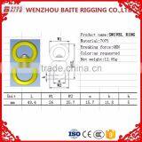 4KN Breaking Force Aluminum Double Swivel Bolt ,golden Swivel Ring , Snap Hook Bag Parts & Accessories thumbnail-4