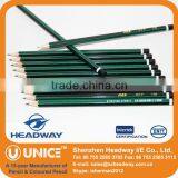 Custom Wooden HB Pencils, Black & Green Striped, End Dipped thumbnail-1