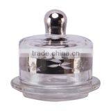 Butter Plate With Silver Decoration and Diamond thumbnail-1