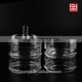Glass Candy Jar 4pcs Stackable Glass Storage Jar for Candy Corn Nut Home Decor Quality Choice thumbnail-2