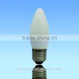 frosted led candle lamp plastic E27 Base 5W 2835SMD High Lumen C37 LED Candle Bulb