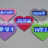 Flashing Led Budge ,multi Language Led Badge,hign Quality