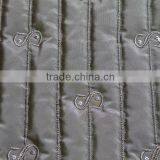 Fashion Polyester Stripe Embroidered Thermal Padded Fabric With Quilting for Down Coats/jacket thumbnail-5