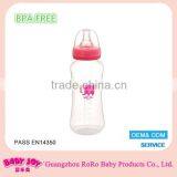 Hot sale health BPA-free durable 300ml 10oz PP material baby feeding bottle with nipple with low price and quality