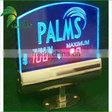 Attractive clear color Crystal transparent custom acrylic LED display sign