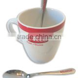 Ceramic Set Mug and Spoon Made in Italy