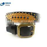 Antique Unisex Genuine Leather Studs Personalized Western Belts